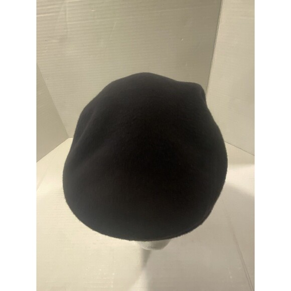 Lacoste Plain Beret Hat Cap Wool Blend Paperboy Unisex Size M Navy Blue FRANCE - Picture 5 of 8